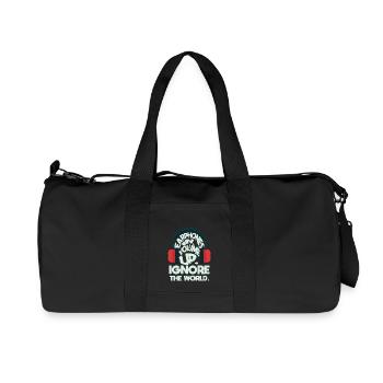 Bonne musique - Sac de sport en toile recyclée Stanley/Stella - noir - Devant