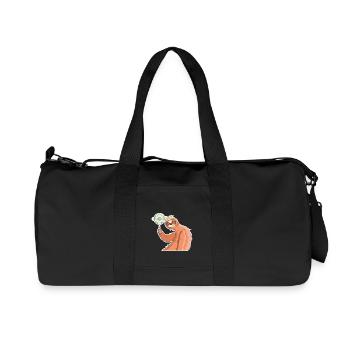 Sloth World Cup football World Cup gift - Recycled Canvas Sports Bag by Stanley/Stella - black - Front
