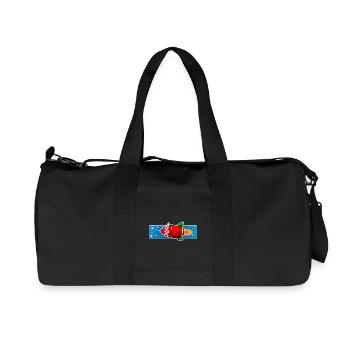 Raketenkopie - Recycelte Canvas-Sporttasche von Stanley/Stella - Schwarz - Vorne