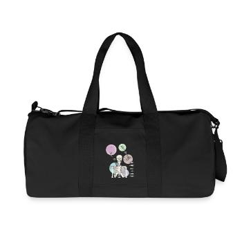 squeletto - Sac de sport en toile recyclée Stanley/Stella - noir - Devant