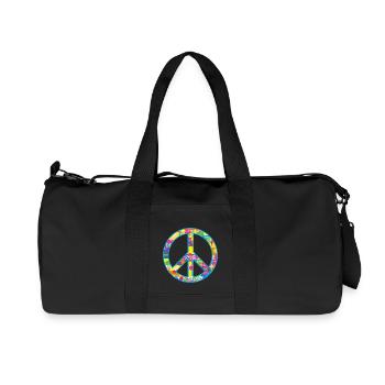 Peace / peace symbol - Recycled Canvas Sports Bag by Stanley/Stella - black - Front