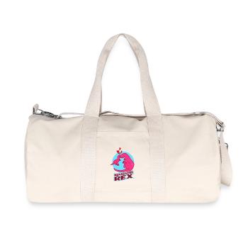 Mamasaurus Dinosaur T Rex Mother's Day for Mother - Recycled Canvas Sports Bag by Stanley/Stella - natural - Front