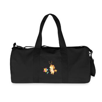 Schulanfang 1.Klasse Pferd - Ich bin erste Klasse! - Recycelte Canvas-Sporttasche von Stanley/Stella - Schwarz - Vorne
