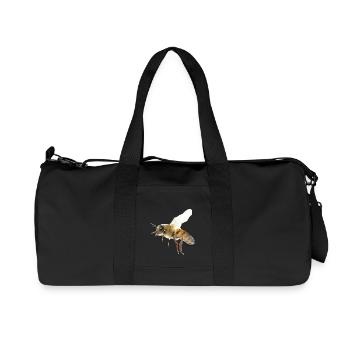 Abeille - Sac de sport en toile recyclée Stanley/Stella - noir - Devant