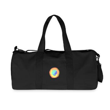 Arc-en-ciel - Sac de sport en toile recyclée Stanley/Stella - noir - Devant