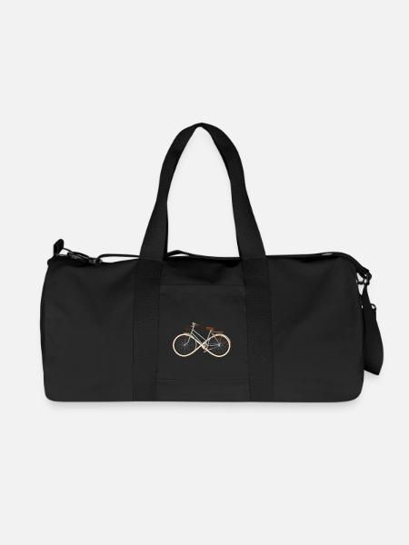 Fahrrad Unendlichkeit - Bikes - Rad - Geschenk - Recycelte Canvas-Sporttasche von Stanley/Stella - Schwarz