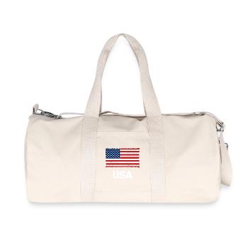 États-Unis - Sac de sport en toile recyclée Stanley/Stella - blanc naturel - Devant