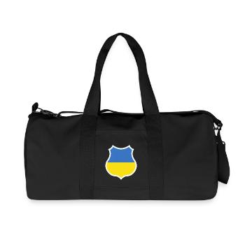 Ukraine coat of arms - Recycled Canvas Sports Bag by Stanley/Stella - black - Front