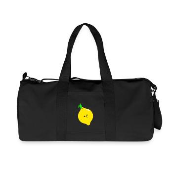 Zitrone - Recycelte Canvas-Sporttasche von Stanley/Stella - Schwarz - Vorne