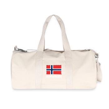 Norwegen - Recycelte Canvas-Sporttasche von Stanley/Stella - Naturweiß - Vorne