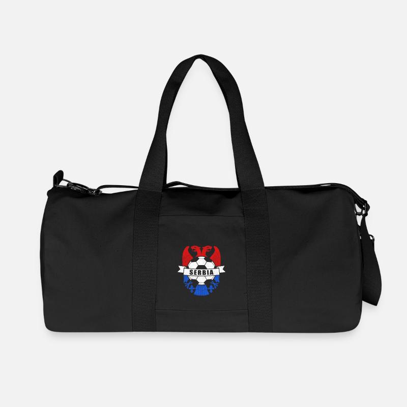 Serbie - Sac de sport en toile recyclée Stanley/Stella - noir
