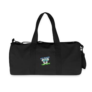 koala 4 white - Recycelte Canvas-Sporttasche von Stanley/Stella - Schwarz - Vorne