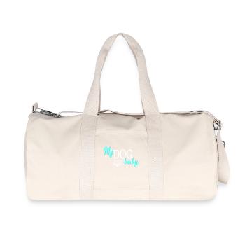 Chiens chiens - Sac de sport en toile recyclée Stanley/Stella - blanc naturel - Devant