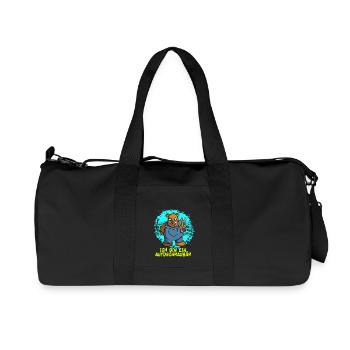 Autoschraubär - Geschenk für Autobastler - Recycelte Canvas-Sporttasche von Stanley/Stella - Schwarz - Vorne
