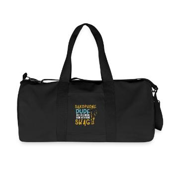 Saxophone mon pote - Sac de sport en toile recyclée Stanley/Stella - noir - Devant