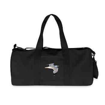 Möwe - Recycelte Canvas-Sporttasche von Stanley/Stella - Schwarz - Vorne