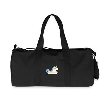 Licorne licorne - Sac de sport en toile recyclée Stanley/Stella - noir - Devant