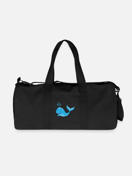 Wal - Recycelte Canvas-Sporttasche von Stanley/Stella - Schwarz