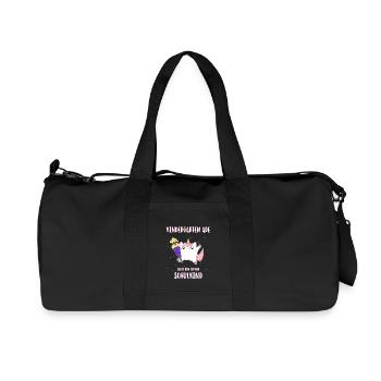 Caticorn Schulkind - Recycelte Canvas-Sporttasche von Stanley/Stella - Schwarz - Vorne