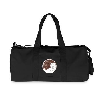 Yin-Yang Kaninchen - Recycelte Canvas-Sporttasche von Stanley/Stella - Schwarz - Vorne