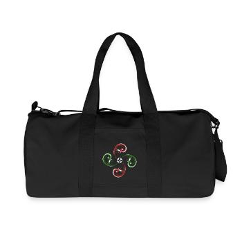 Croix Basque design - Sac de sport en toile recyclée Stanley/Stella - noir - Devant
