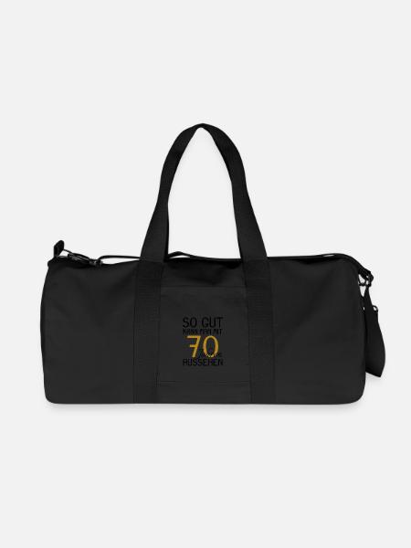 70 Geburtstag - Recycelte Canvas-Sporttasche von Stanley/Stella - Schwarz