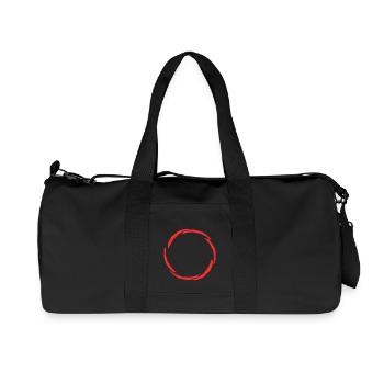 Circle symbol new variant Red - Recycled Canvas Sports Bag by Stanley/Stella - black - Front
