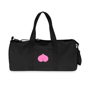 Arsch Herz Popo - Recycelte Canvas-Sporttasche von Stanley/Stella - Schwarz - Vorne