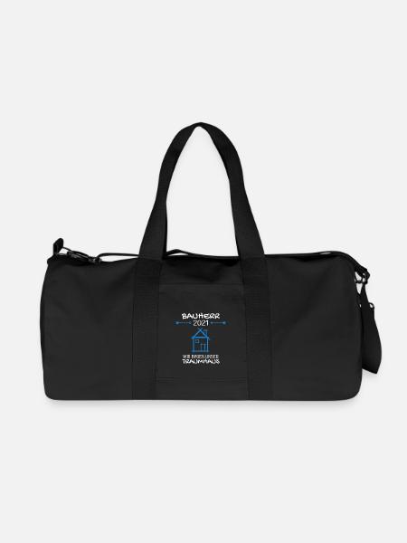 Bauherr Mann 2021 Geschenk - Recycelte Canvas-Sporttasche von Stanley/Stella - Schwarz