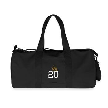 20 Birthday with Crown - Recycled Canvas Sports Bag by Stanley/Stella - black - Front