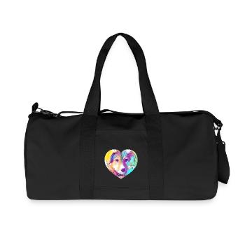 Dog - Recycled Canvas Sports Bag by Stanley/Stella - black - Front