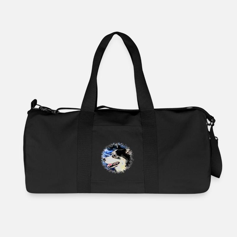 Husky - Recycelte Canvas-Sporttasche von Stanley/Stella - Schwarz