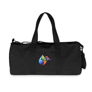 Feuille de couleurs géométrique du colibri - Sac de sport en toile recyclée Stanley/Stella - noir - Devant