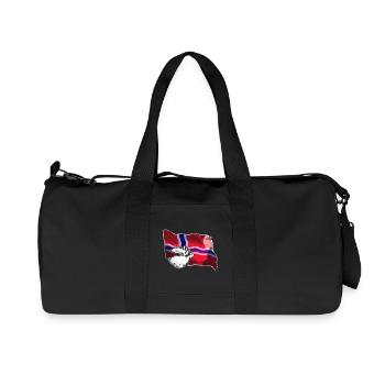 Norwegen - Recycelte Canvas-Sporttasche von Stanley/Stella - Schwarz - Vorne
