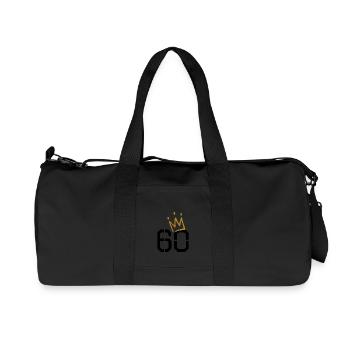 60th birthday - Recycled Canvas Sports Bag by Stanley/Stella - black - Front