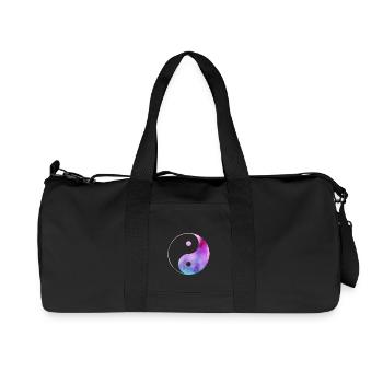 Yin Yang - Sac de sport en toile recyclée Stanley/Stella - noir - Devant