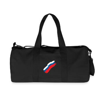 Slowenien - Recycelte Canvas-Sporttasche von Stanley/Stella - Schwarz - Vorne