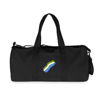 Sierra Leone - Recycelte Canvas-Sporttasche von Stanley/Stella - Schwarz - Vorne