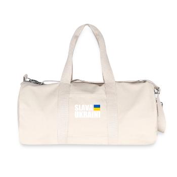 Slava ukraini - Recycled Canvas Sports Bag by Stanley/Stella - natural - Front