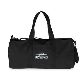 Rudern Ruderer Ruderboot - Recycelte Canvas-Sporttasche von Stanley/Stella - Schwarz - Vorne