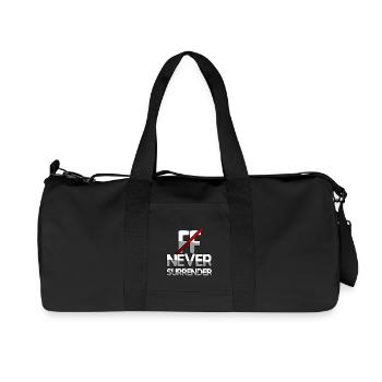 NEVER SURRENDER + FF - Jeux vidéo - Sac de sport en toile recyclée Stanley/Stella - noir - Devant