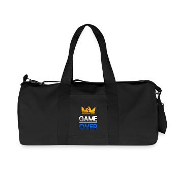 GAME OVER (Blue) + King Crown - Gaming - Recycled Canvas Sports Bag by Stanley/Stella - black - Front
