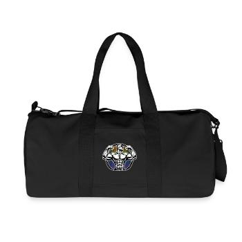 Power Figure in Rainbow Halos Bodybuilder - Recycled Canvas Sports Bag by Stanley/Stella - black - Front