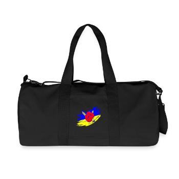 Ukrainische Flagge - Recycelte Canvas-Sporttasche von Stanley/Stella - Schwarz - Vorne