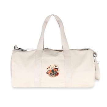 Peacock Butterfly - Recycled Canvas Sports Bag by Stanley/Stella - natural - Front