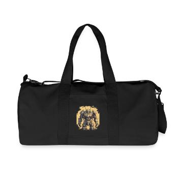 Mecha - Recycled Canvas Sports Bag by Stanley/Stella - black - Front
