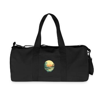 Beach - Recycled Canvas Sports Bag by Stanley/Stella - black - Front
