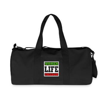 Women life freedom - Recycelte Canvas-Sporttasche von Stanley/Stella - Schwarz - Vorne