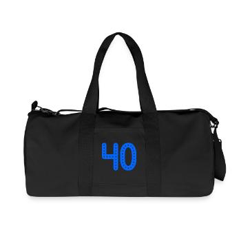 ANNIVERSARY. HAPPY BIRTHDAY. HAPPY BIRTHDAY. - Recycled Canvas Sports Bag by Stanley/Stella - black - Front