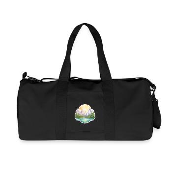 Landschaft - Illustration - Recycelte Canvas-Sporttasche von Stanley/Stella - Schwarz - Vorne